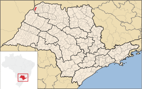 Vị trí của Estância Turística de Santa Fé do Sul