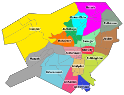 District map of Damascus