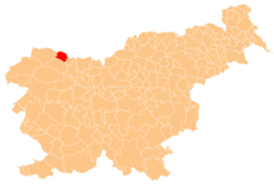 Location of the Municipality of Jesenice in Slovenia