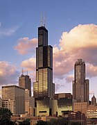 The Willis Tower in Chicago was the world's tallest building from 1974 to 1998.