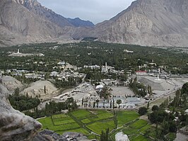 Skardu vanaf het Fort van Skardu