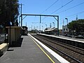 Northbound view from the former ground level Platform 1, November 2007