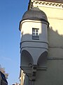 Hôtel Mynier Façades (dont l'échauguette) et toitures, cage d'escalier