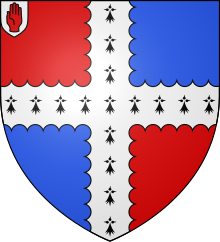 Arms of Berney baronets.svg