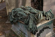 Tomb effigies of Joseph Crocé-Spinelli and Théodore Sivel, after 1875. Père Lachaise Cemetery, Paris