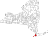 Location in the state of New York