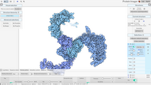 Protein Imager interface with example project loaded