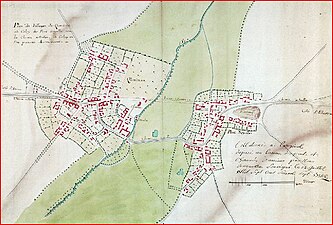 Les villages de Pont-Noyelle et de Querrieu en 1767.