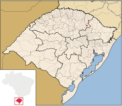 Localização de Muliterno no Rio Grande do Sul