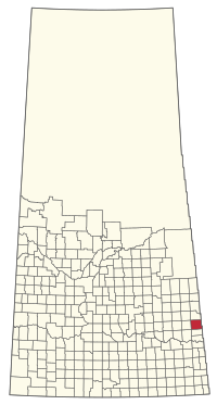 Location of the RM of Churchbridge No. 211 in Saskatchewan