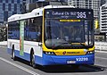 Volvo B7RLE Optimus (V2299), seen arriving at Cultural Centre operating 385 Cultural Centre BUZ via City.