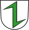 D'argento, al crampone di verde (quartiere di Seckbach, Francoforte, Germania)