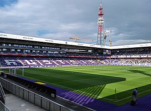 Blick von der Südtribüne (Juli 2018)