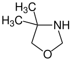 Structuurformule van 4,4-dimethyloxazolidine