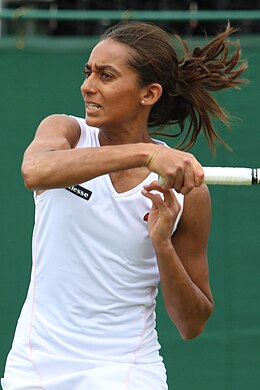 Naiktha Bainsová ve Wimbledonu 2023