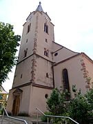 Clocher de l'église protestante.