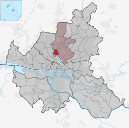 Stadsdelen Eppendorf i stadsdelsområdet Hamburg-Nord.