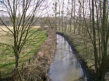 L'Erdre à Candé en hiver.