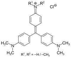 Allgemeine Strukturformel von Methylviolett