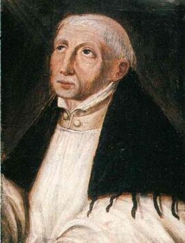 Postuum portret (ca. 1580) van de 14e-eeuwse mysticus Jan van Ruusbroec (bezit Ruusbroecgenootschap, Antwerpen).