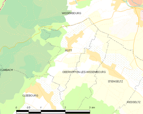 Poziția localității Rott