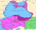 Kingdom of Pontus (281 BC-62 AD) and Kingdom of Armenia (antiquity) (331 BC-428 AD) in 88 BC.