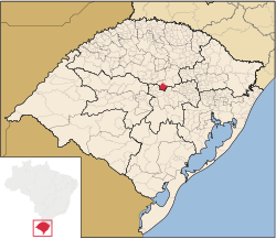 Location of Lagoão in Rio Grande do Sul