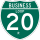 Business Interstate 20-R marker