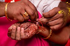 Wedding ceremony in Punjab, India