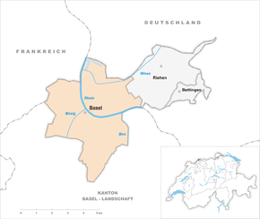 Poziția localității Basel