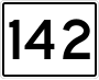 State Route 142 marker