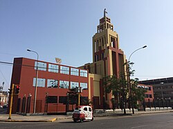 View of the Church of the Forsaken seen from Venezuela Avenue