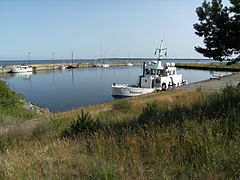 Hafen der Insel Ruden