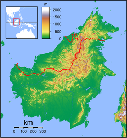 Long Bedian yang terletak di Borneo