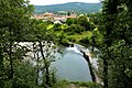 Ceilhes vue depuis la rivière.