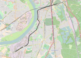 Spoorlijn Duisburg-Hochfeld Süd - Duisburg-Wanheim op de kaart