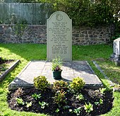 photograph of grave in churchyard