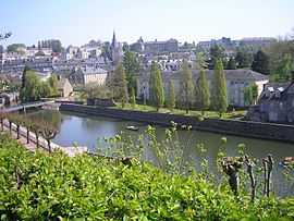 The lock, the church, and surroundings