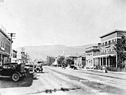 The centre of Kelowna during the 1920s