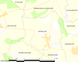 Mapa obce Kirrwiller