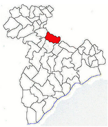 Location in Giurgiu County