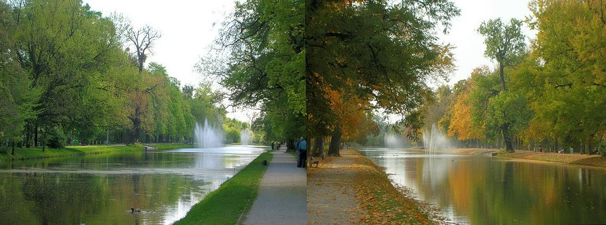 Pory roku nad starym Kanałem Bydgoskim