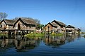 Stilt houses in Inle Lake, Myanmar