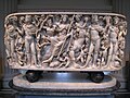 Roman marble sarcophagus with the Triumph of Dionysos and the Seasons (circa 260–270 AD)