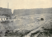 Construction of the Teliu–Întorsura Buzăului Tunnel, c. 1924