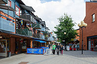 Gågatan i centrum.