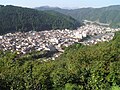 La ville de Gujō vue du château.