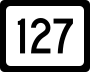 West Virginia Route 127 marker