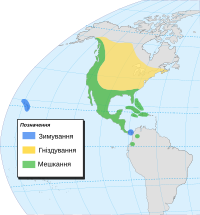    місця зимування    місця гніздування    постійне мешкання