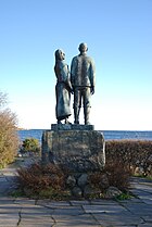 Utvandrarmonumentet, vy mot Östersjön.